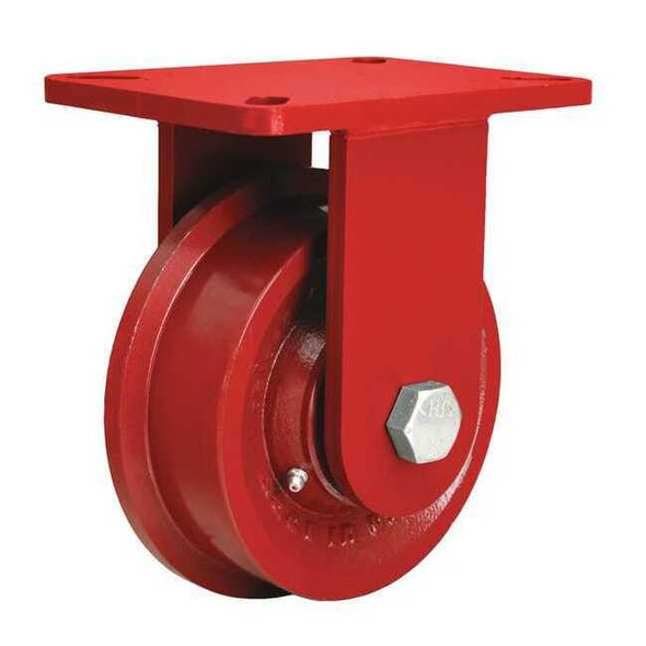 Hamilton Single-Flanged Caster,Cast Iron,6-1/8 in R-EHD-FT6H