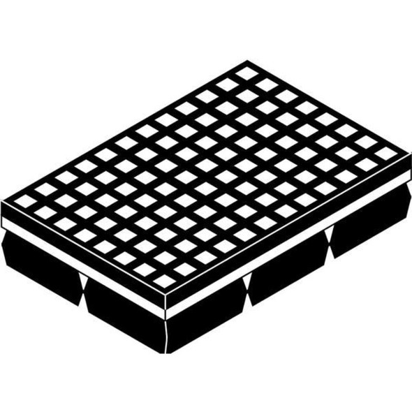 Mason Industries Vibration Isolation Pad,10x10x1 1-4 In 2LVP5