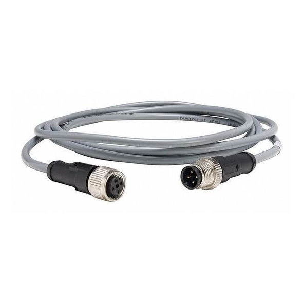 Telemecanique Sensors Cordset,16.4 ft.,Gray,250VAC/300VDC XZCRV1511041C5