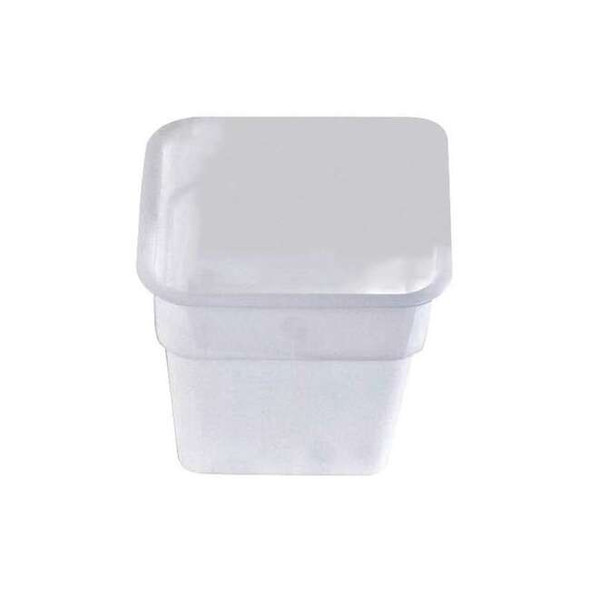 Crestware Stackable Square Container, White, Polyethylene SQW12