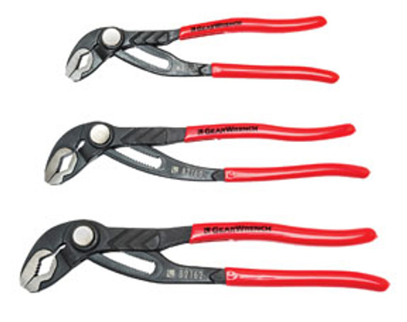 3 Pc. Push Button Tongue and Groove Plier Set 82118