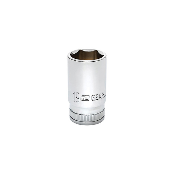 SKT MID LNGTH 3/8DR 6PT 19MM 80401S-06