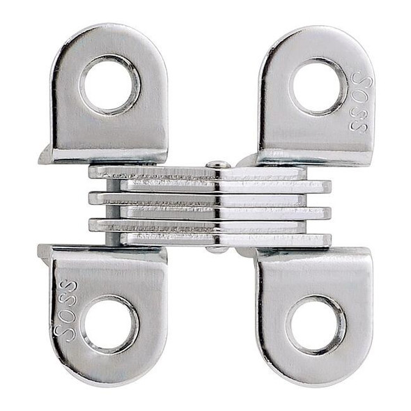 Soss Concealed Hinge,Zamac/Steel Material,PR 303CUS26D
