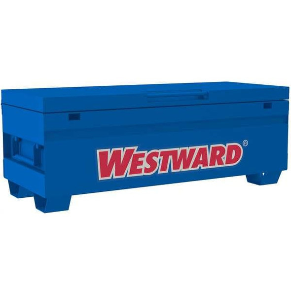 Westward WESTWARD Jobsite Storage Box, Blue, 20 cu ft, 60" W x 24" D x 23" H 780U08