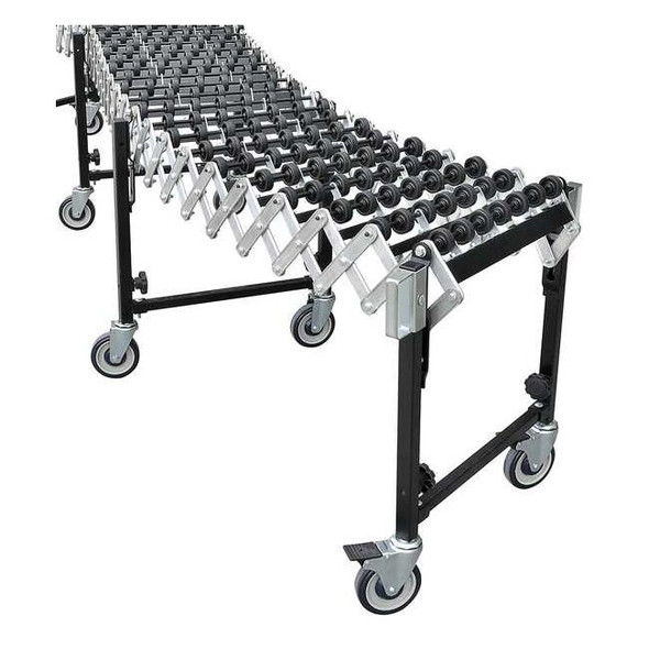 Skate Wheel Conveyor, 8 ft L, 26 3/4 in W, 200 lb/ft Max Load Capacity