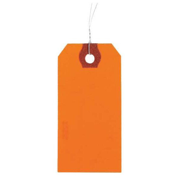 Manufacturer Varies 2-5/8" x 5-1/4" Orange Paper Wire Tag, Pk1000 1GYY5