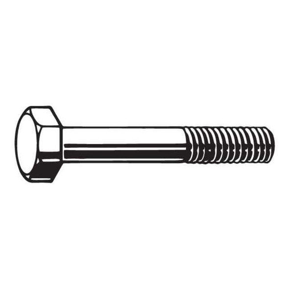 Grade A490, 5/8"-11 Structural Bolt, Plain Steel, 3 1/2 in L, 10 PK
