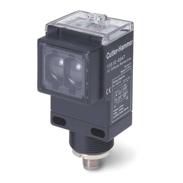 Eaton Photoelectric Sensor, Rectangular, Diffuse 1351E-6513