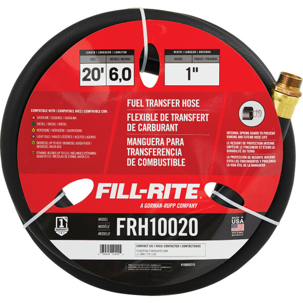 Fill-Rite 1 In. x 20 Ft. Fuel Transfer Hose