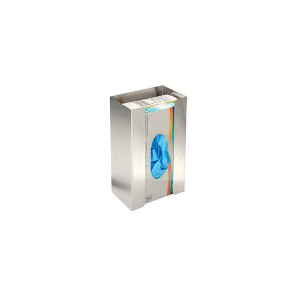Global Industrial Single Stainless Steel Glove Box Holder 6-1/4""W x 4""D x 10""