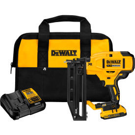 DeWALT 20V MAX XR Cordless Straight Finish Nailer Kit 16 Gauge Li-Ion