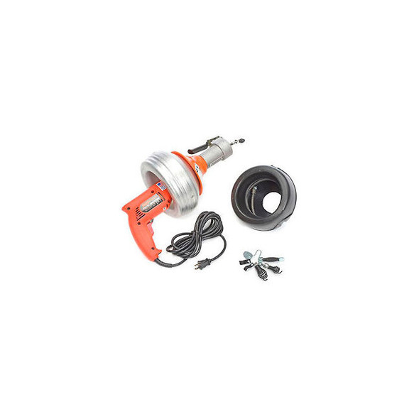 General Wire Power-Vee Drain Cleaning Machine includes 2 Cables Cutter Set & Cas