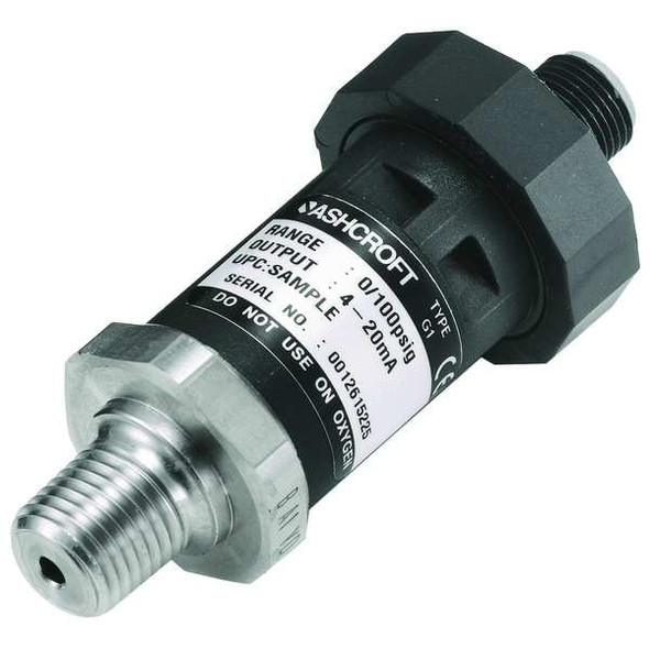 Ashcroft Pressure Transducer,Range 0 to 30 psi, G17M0242EW30#
