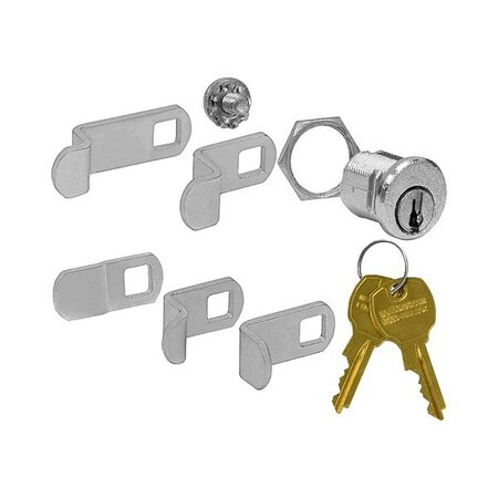 Salsbury Industries Mailbox Lock,10 Keys,2" x 2" x 1",PK5 1190-5