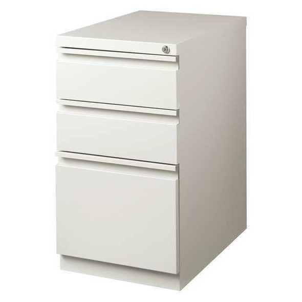 Hirsh 15" W 3 Drawer Desk Pedestal, Light Gray 18576