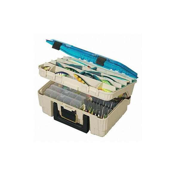 Compartment Box with Adjustable compartments, Plastic, 6.13" H x 10-1/4 in W