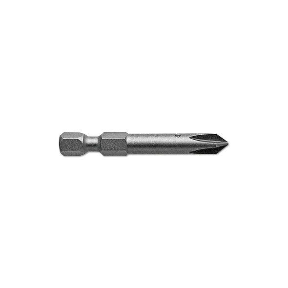Phillips Power Bit, #2, 1/4 in Drive, 1-15/16 in