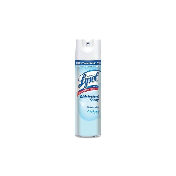 Disinfectant Spray, 19 oz, Aerosol Can, Crisp Linen