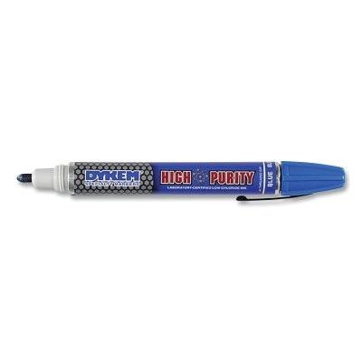 High Purity 44 Marker, Blue, Medium, Threaded Cap Pack of 12