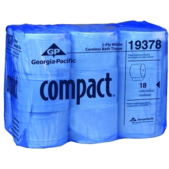 Compact® Coreless High Capacity Bathroom Tissue, 4 in x 3.85 in, 500 ft