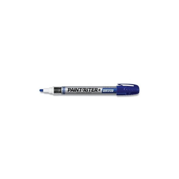 Paint-Riter+ Certified Liquid Paint Marker, Blue, 1/8 in Tip, Medium