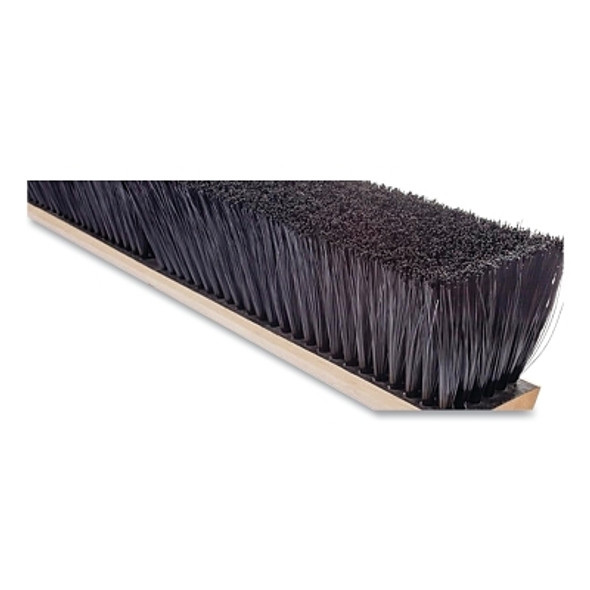No. 20 Line Floor Brush, 24 in Hardwood Block, 3 in Trim, Black Polypropylene (Brush Only)