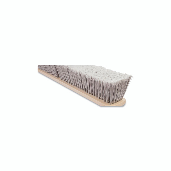No. 37 Line Floor Brush, 36 in Hardwood Block, 3 in Trim, Silver Flagged Tip Poly