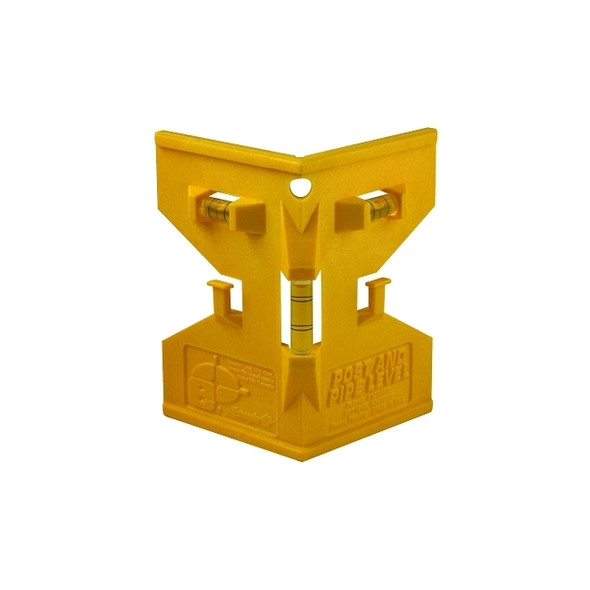 POLYCAST® Post and Pipe Level, 9 in L, 3 Vials, Plastic Pack of 6