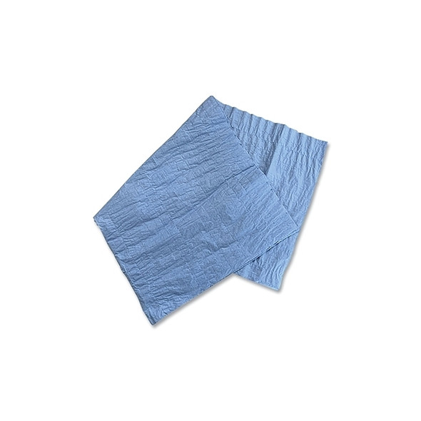 Scrim Wipers, 28 in L x 14.5 in W, 2 Ply, 300 Per Pack, Box, Blue