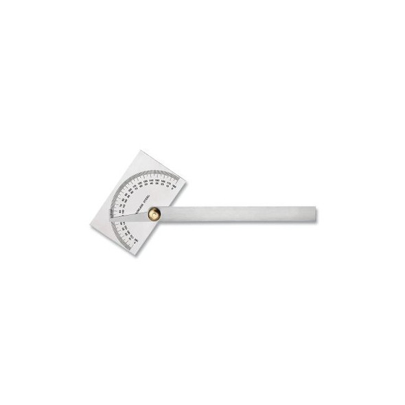 Stainless Steel Protractor, 6 in L