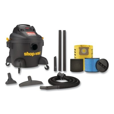 Contractor Series Wet/Dry Vacuum, Plastic, 6 gal Capacity, 3.5 Peak hp