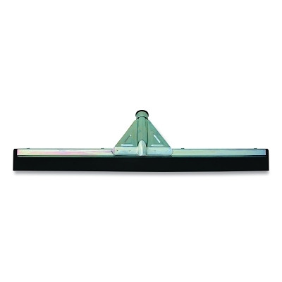 Steel Frame Soft Foam Rubber/Double Edge Squeegee, 22 in, Black Rubber Foam, No Handle