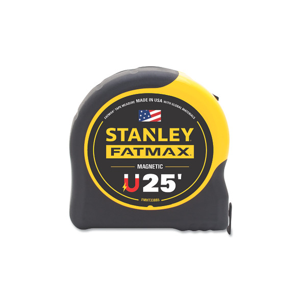 FatMax® Magnetic Tape Measure, 25 ft x 1-1/4 in, SAE, Yellow/Black