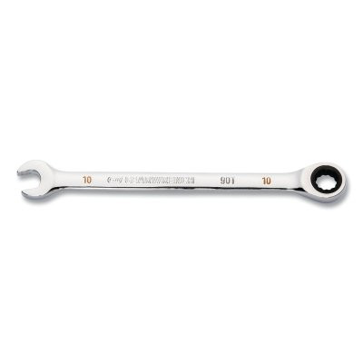 90-Tooth 12 Point Ratcheting Combination Wrench, Metric, 10 mm
