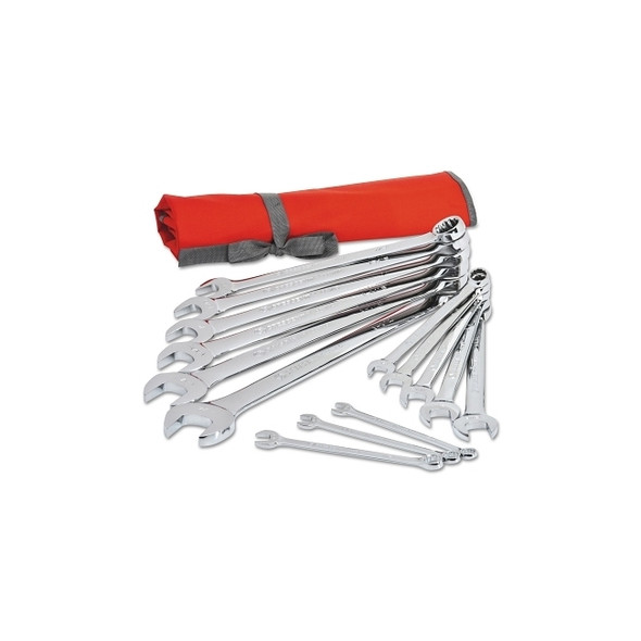 14 Pc. SAE Combination Wrench Set, 12 Points, SAE