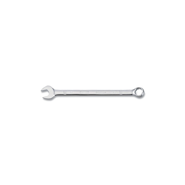 Combination Wrench, 14 mm, 7-19/32 in OAL, 12-point, Full Polish Chrome