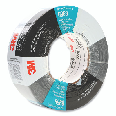 6969 Extra Heavy Duty Duct Tape, 48 mm x 54.8 m x 10.7 mil, Black