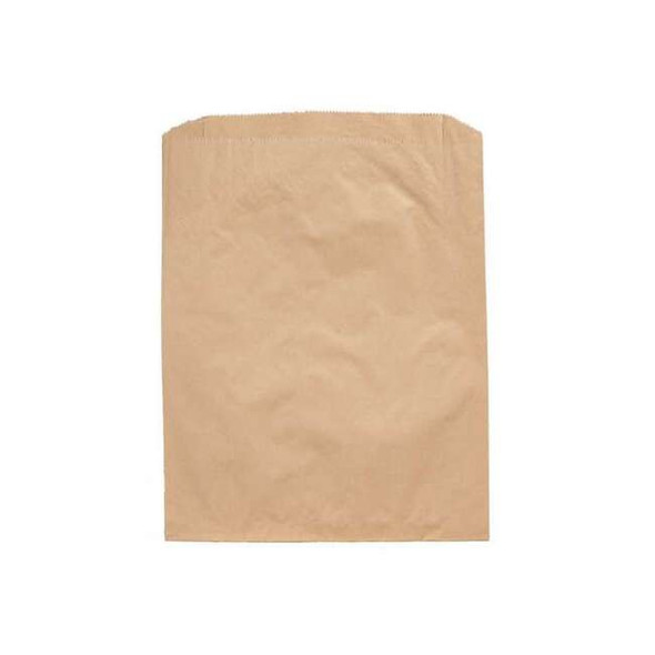 Merchandise Bag Pinched Bottom 7-1/2"x10-1/2" Brown, Pk2000