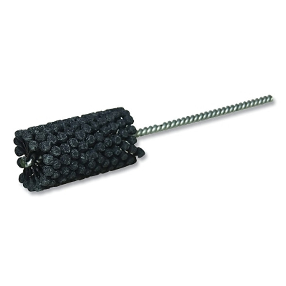 CrossFlex Bore Brush, Abrasive Globules, 1-1/8 in Dia, 7.875 in L, 0.213 in Stem Dia, 180 Grit