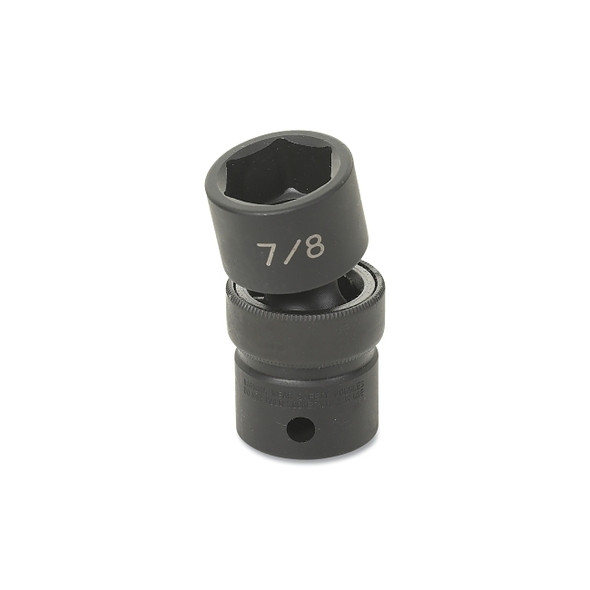 Impact Socket, 1/2 in Drive Size, 3/4 in Socket Size, Hex, 6-point, Standard Length, Universal
