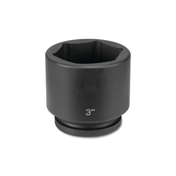 Impact Socket, 1 in Drive Size, 3-3/8 in Socket Size, Hex, 6-point, Standard Length