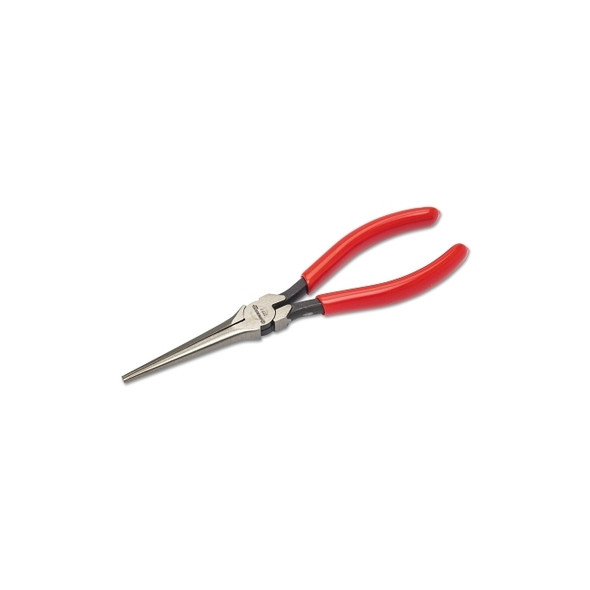 Long Needle Nose Pliers, Straight, Forged Alloy Steel, 7 15/32 in