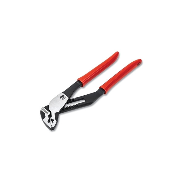 Z2 K9™ V-Jaw Dual Material Tongue and Groove Plier, 8 in L, V-Jaw Jaw, 8 Adj, Carded, Straight Handle