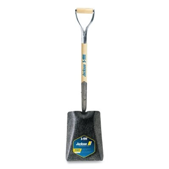 J-450™ Series PONY® Shovel, 9.5 in W x 12 in L Blade, 27 in L Armor D-Grip, White Ash, Transfer Track Shovel