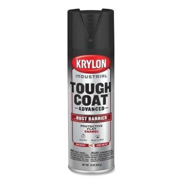 Tough Coat® Advanced with Rust Barrier® Technology Spray Paint, 15 oz, Black, Flat