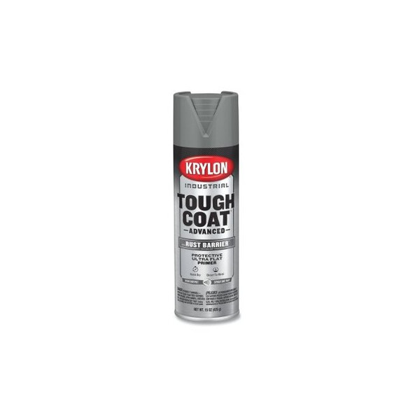 Tough Coat® Advanced with Rust Barrier® Technology Spray Paint, 15 oz, Gray Primer, Ultra Flat