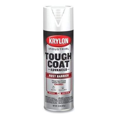 Tough Coat® Advanced with Rust Barrier® Technology Spray Paint, 15 oz, White, Gloss