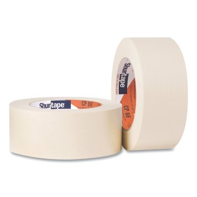 CP 66® Contractor Grade High Adhesion Masking Tape, 12 mm W, 60 yd L roll, Natural