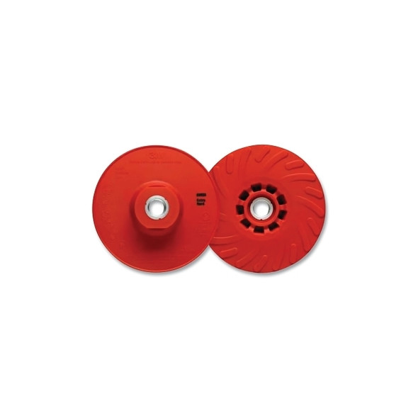Ribbed Disc Back-up Pad, 5 in dia, 12000 RPM, Plastic