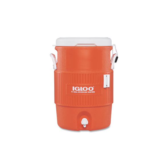Seat Top Water Jug, 5 gal, Orange
